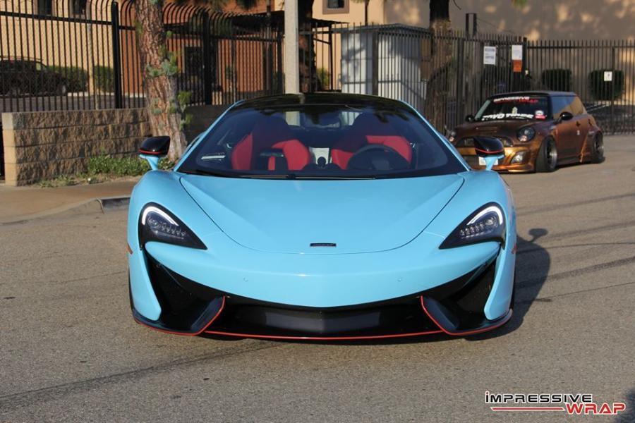  McLaren 570S Sky Blue by Impressive Wrap 2016 года  (фото 13 из 21)